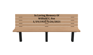 Memorial Bench Example